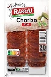Chorizo tranche fort 20t 100g ranou
