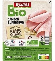 Jambon bio sans nitrite