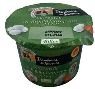 Billes de mozzarella di bufala aop 120g