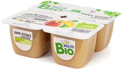 Puree de fruits pomme ssa bio 4x100g