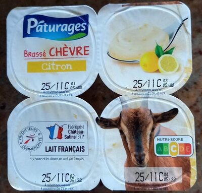 Yaourt chèvre citron