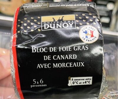 Bloc de foie gras de canard avec morceaux