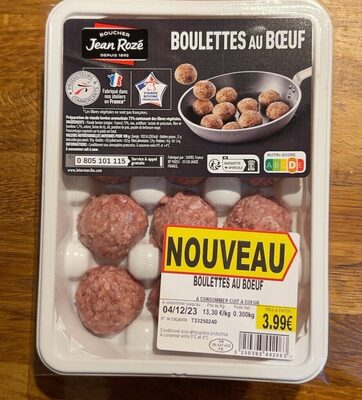 Boulettes au boeuf nature