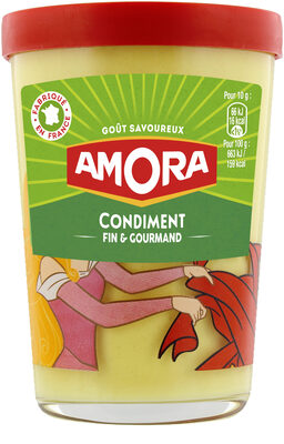 Amora Moutarde Condiment Verre TV 190g