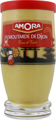 Amora Moutarde de Dijon Fine et Forte Verre Long 300g