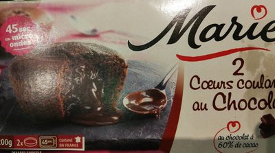 Cœurs coulants au chocolat