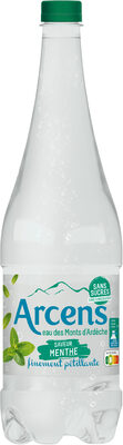 ARCENS 1L Eau Minérale Naturelle Finement Pétillante à l'arôme naturel de menthe