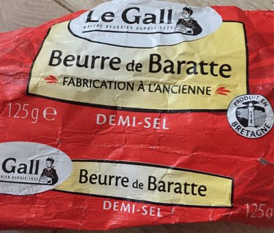 Beurre de baratte fabrication à l'ancienne demi-sel