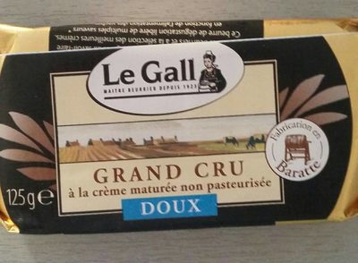 Beurre de Baratte Grand Cru à la crème maturée non pasteurisée, Doux