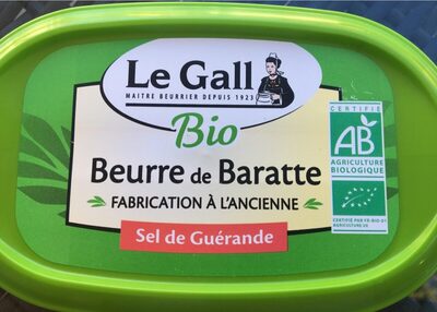 Beurre de baratte bio sel de guérande