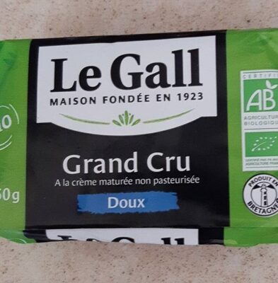 Beurre Doux Bio de barratte grand cru
