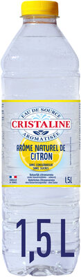 CRISTALINE Eau de Source Aromatisée saveur Citron 1L5