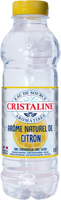 CRISTALINE Eau de Source Aromatisée saveur Citron 0L5