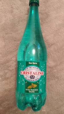 Eau de source gazéifiée arome naturel de menthe