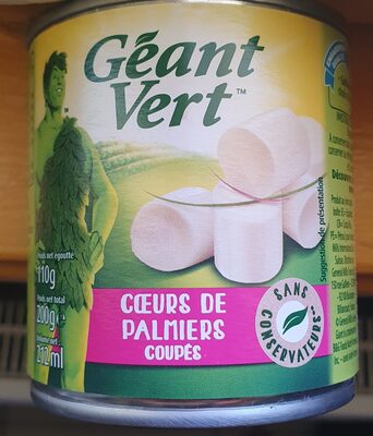 Coeur de palmier coupé