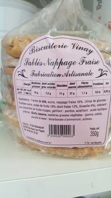 Sables nappage Fraise