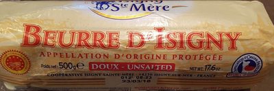 Beurre Doux Rouleau Aoc Isigny Aoc