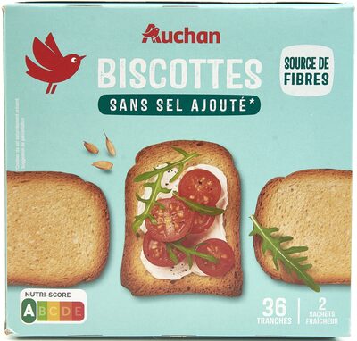 Biscottes sans sel ajouté