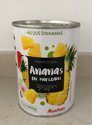 Ananas en morceaux au jus d'ananas