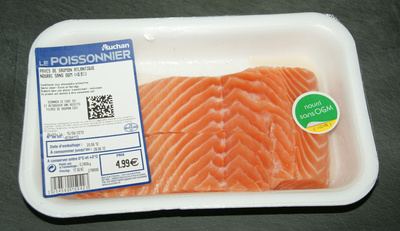Pavés de saumon Atlantique nourris sans OGM