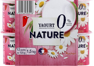 Yaourt nature 0% matiere grasse