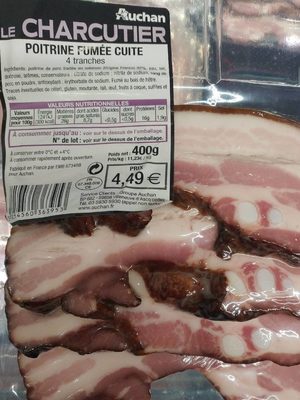 Le charcutier, poitrine fumée cuite