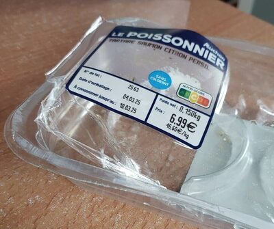 Tartare de saumon et de persil