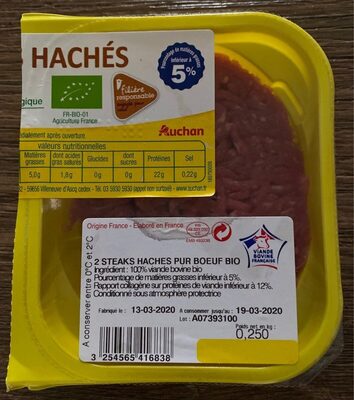 Steak haché bio 5%