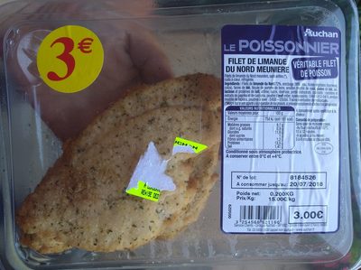 Filet limande du Nord meunière