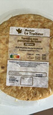 Tortilla aux pommes de terre et oignons
