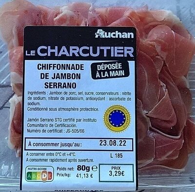 Chiffonnade de jambon serrano