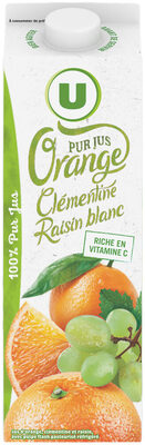 Pur jus réfrigéré orange, clémentine et raisin blanc 1L