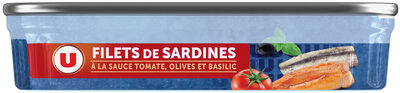 Filets de sardines tomate ,basilic et olives boîte de 1/6, 100g