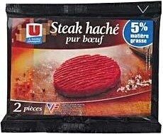 Steak haché, 5% Matière Grasse, France, 2 pièces - 260g