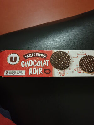 Biscuits Sablés nappés au chocolat noir boîte de 200g