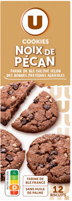 Cookies noix de pécan et pépites de chocolat paquet de 200g