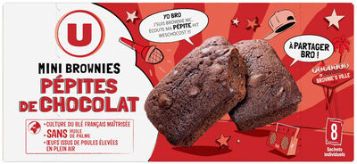 Mini brownies pépites chocolat