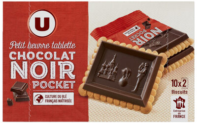 Petit beurre tablette de chocolat noir 10 pochon de 2 - 250g