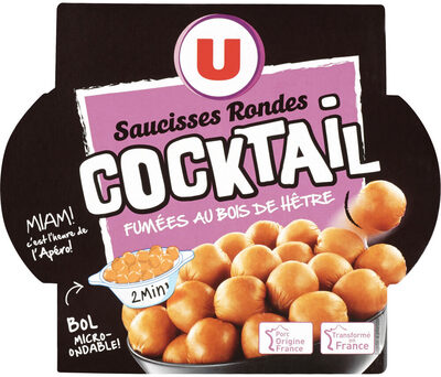 Saucisses cocktail rondes micro-ondables