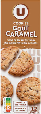 Cookies goût caramel pépites de chocolat au lait - 200g
