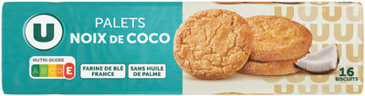 Palets dorés noix de coco 125g