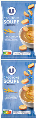 Croûtons ronds frits pour soupe nature 2x90g - 180g