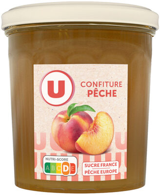 Confiture de pêche 50% de fruits pot de 370g