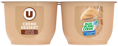 Crème dessert saveur praliné 4x125g soit 500g