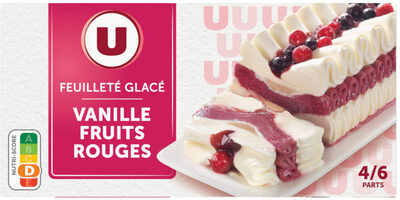 Feuilleté glacé vanille fruits rouges 370g