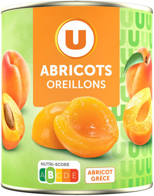 Oreillons d'abricots au sirop léger boîte de 4/4, 475g