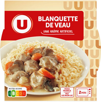 Plat cuisiné Blanquette de veau barquette micro-ondable de 300g