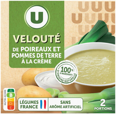 Soupe Velouté de poireaux et pommes de terre 2 briques de 30cl, 620g