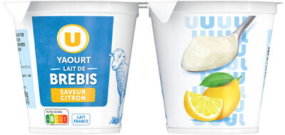 Yaourt au lait de brebis saveur citron 13,2%MG - 4x125g