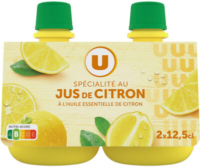 Jus de citron jaune 2x12,5cl